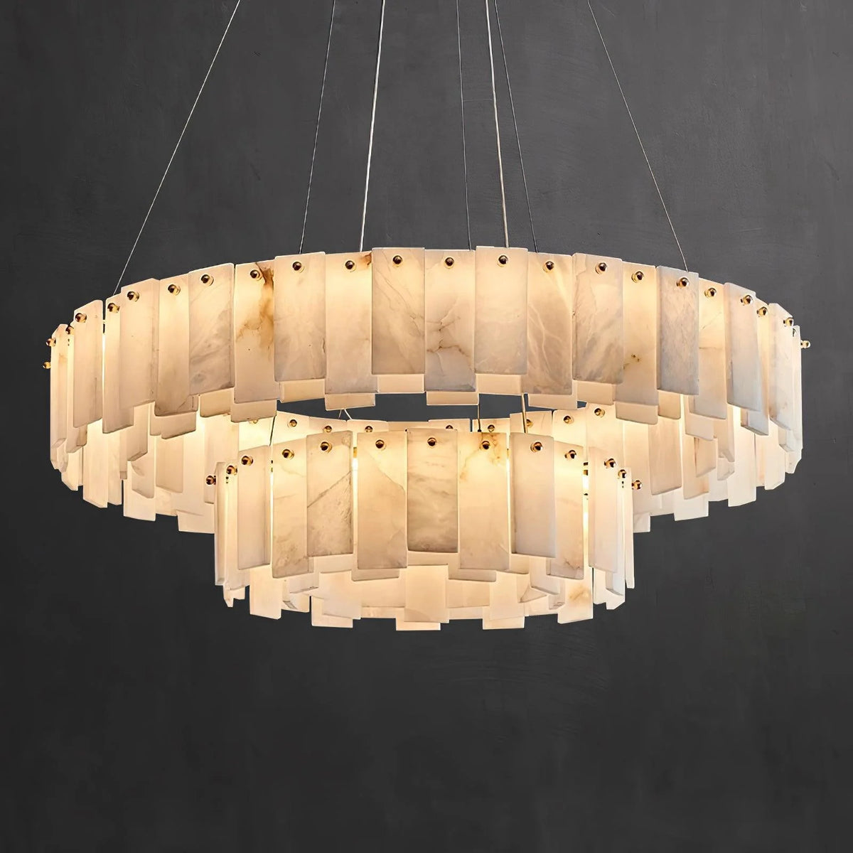 Celestial Alabaster Round Chandelier - Pre Order