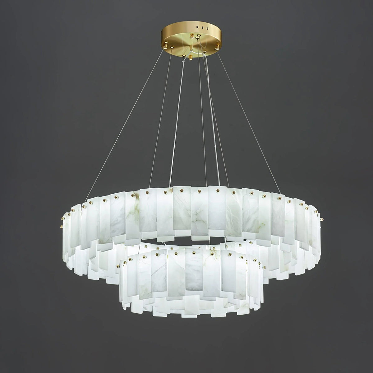 Celestial Alabaster Round Chandelier - Pre Order
