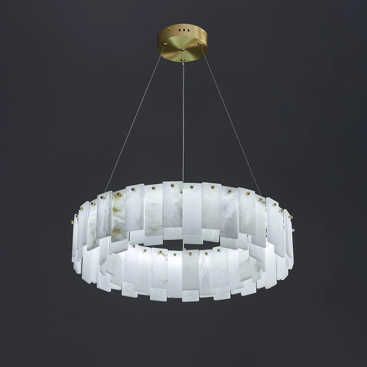 Celestial Alabaster Round Chandelier - Pre Order