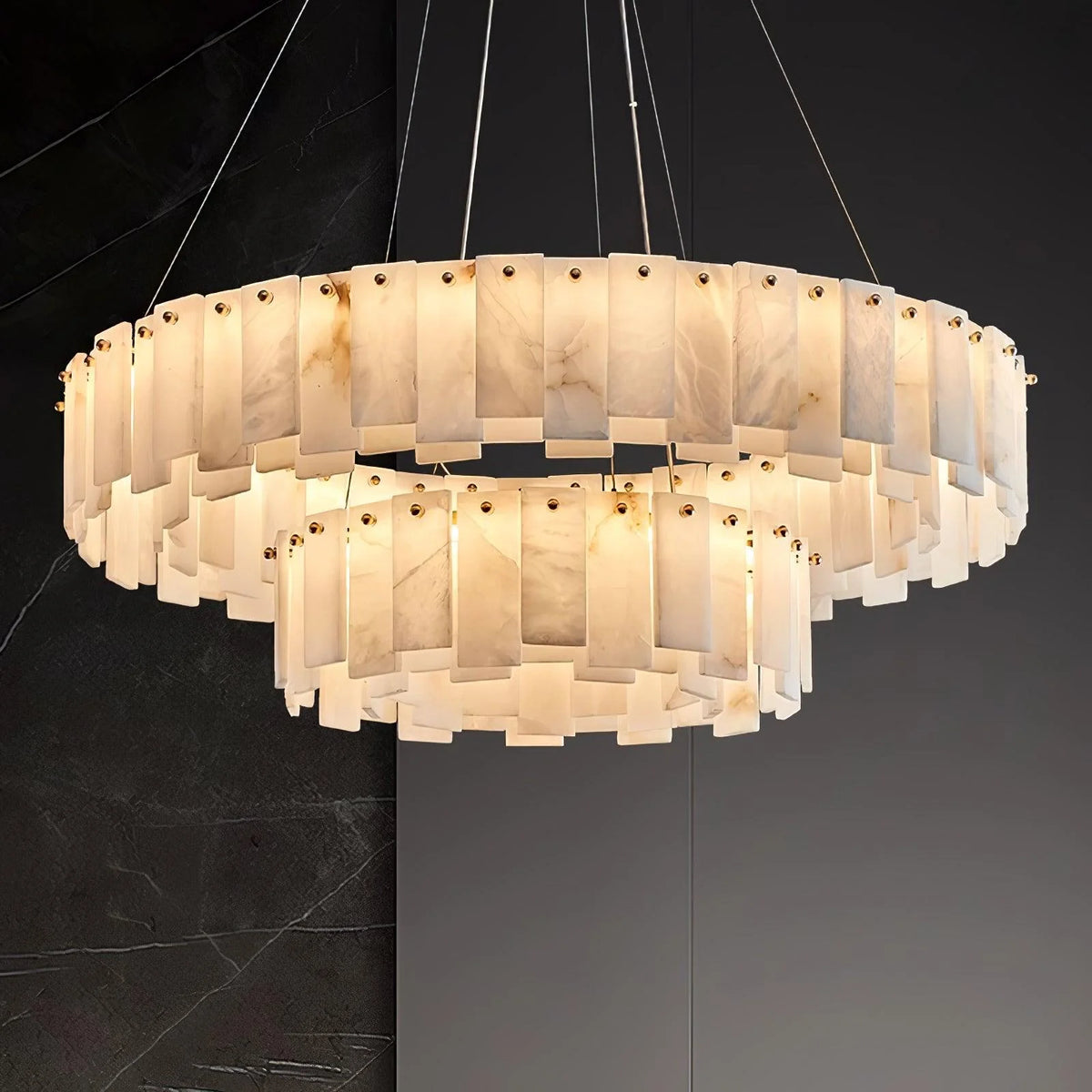 Celestial Alabaster Round Chandelier - Pre Order