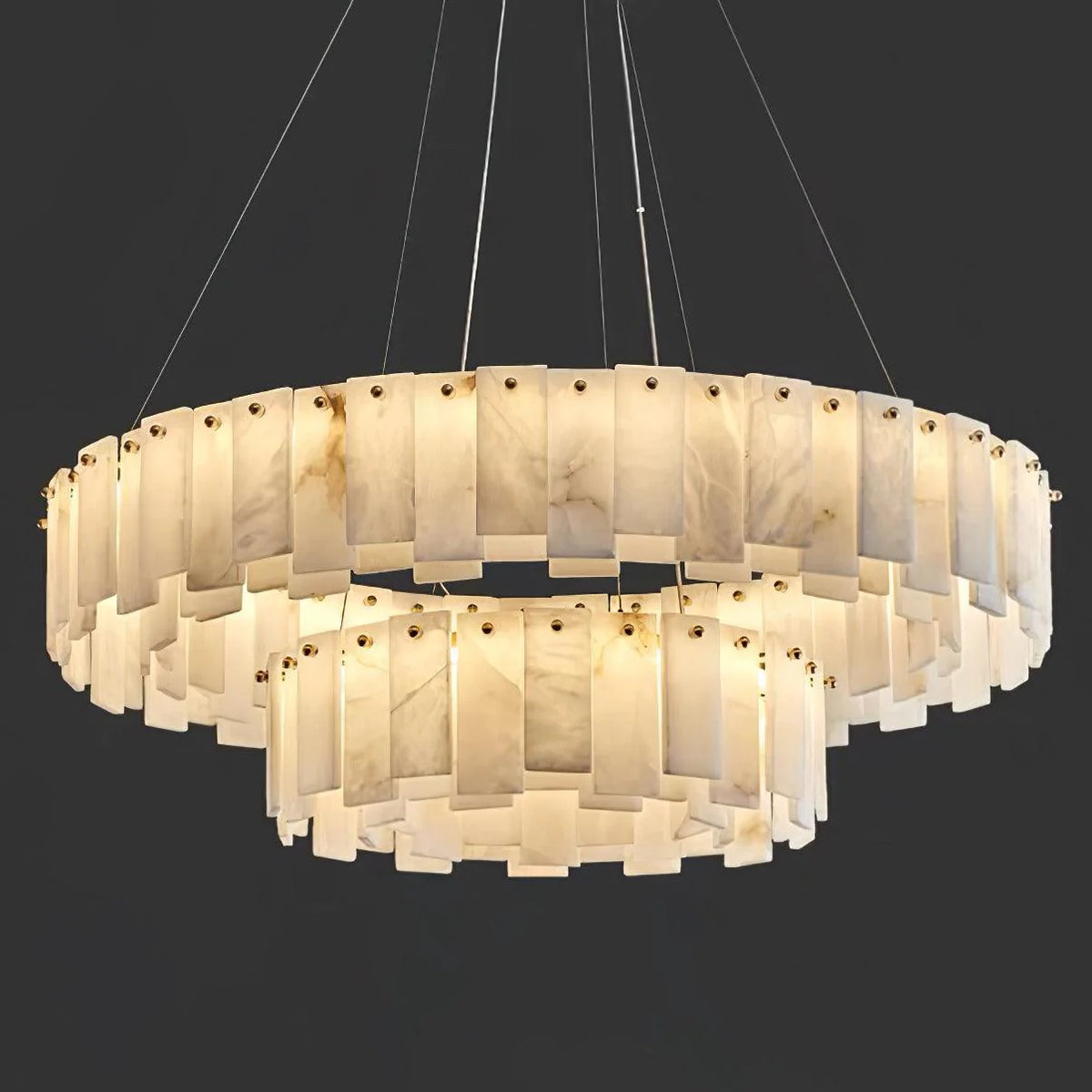 Celestial Alabaster Round Chandelier - Pre Order