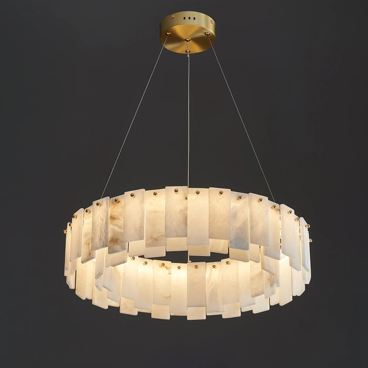 Celestial Alabaster Round Chandelier - Pre Order