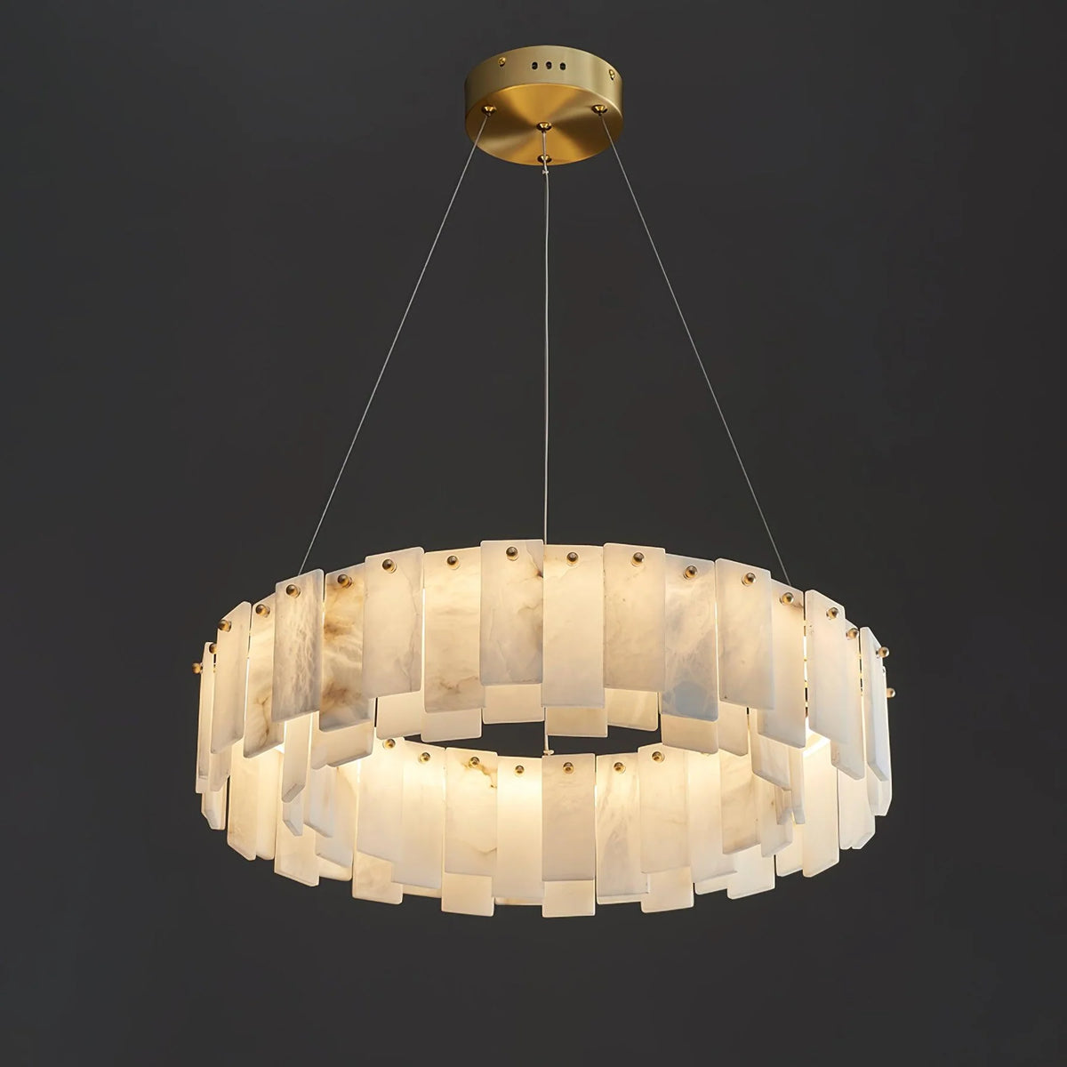 Celestial Alabaster Round Chandelier - Pre Order