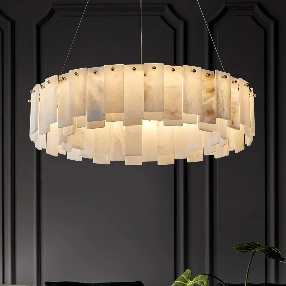 Celestial Alabaster Round Chandelier - Pre Order