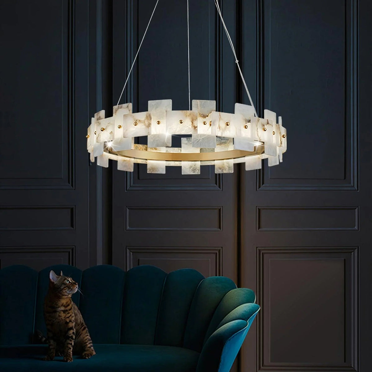 Alabaster Halo Chandelier - Pre Order