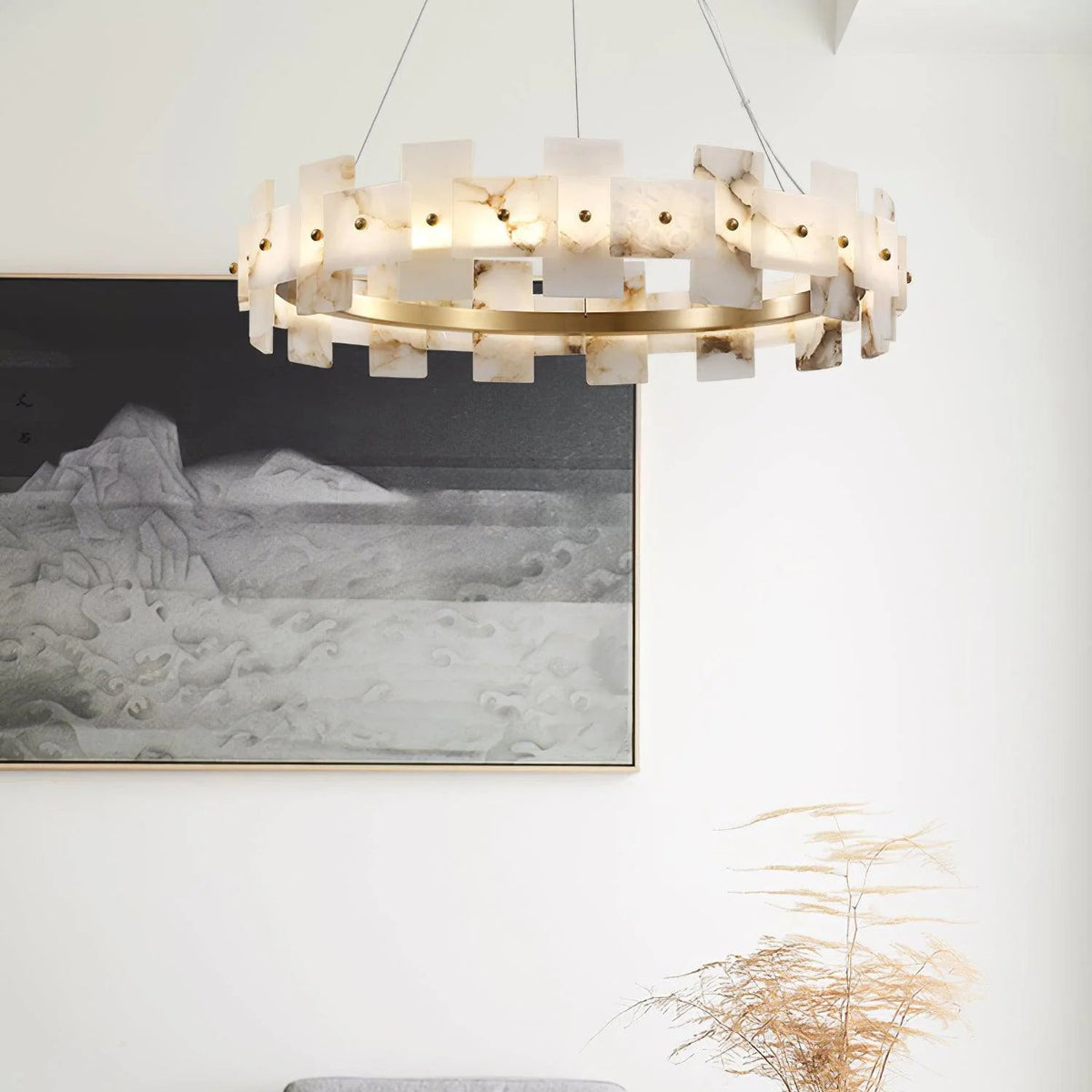 Alabaster Halo Chandelier - Pre Order