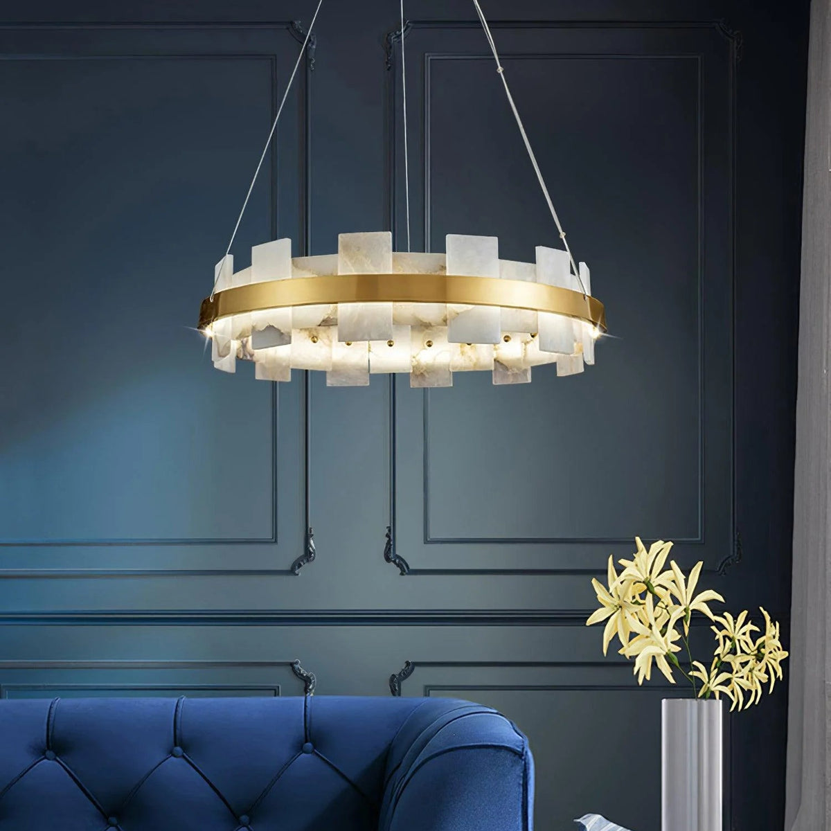 Alabaster Halo Chandelier - Pre Order
