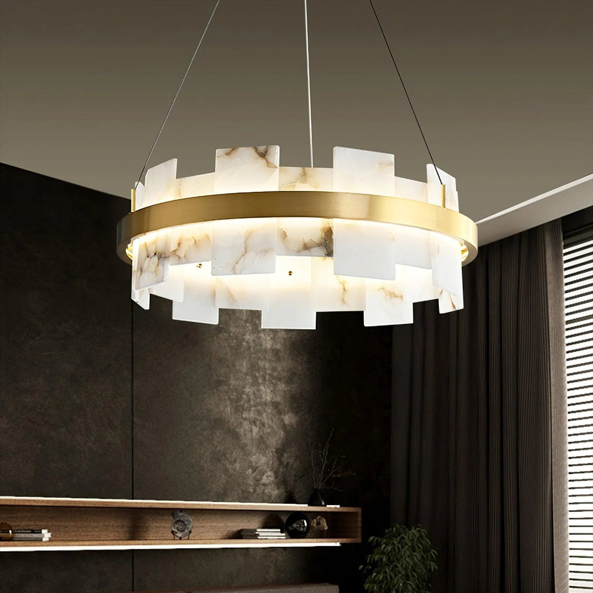 Alabaster Halo Chandelier - Pre Order