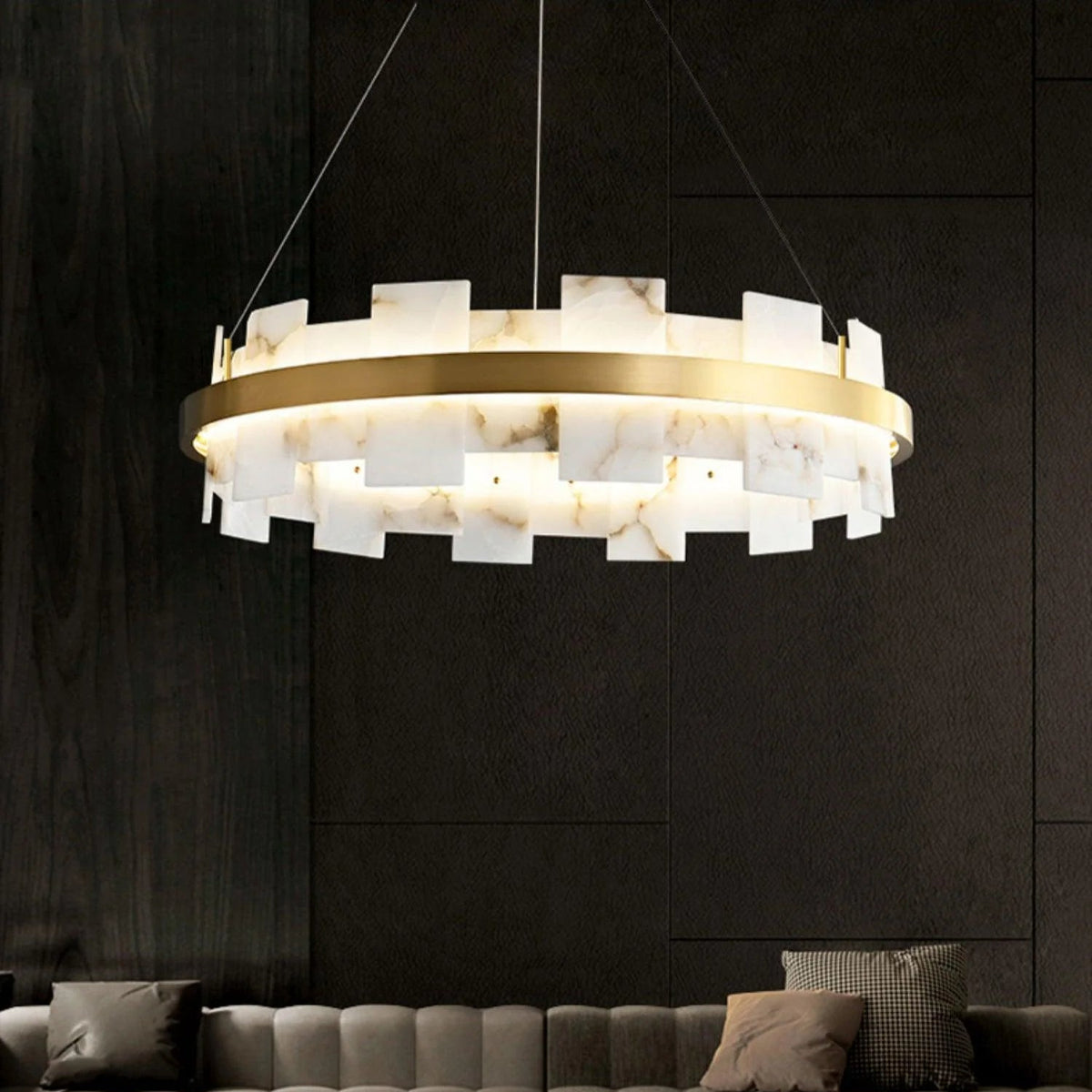 Alabaster Halo Chandelier - Pre Order