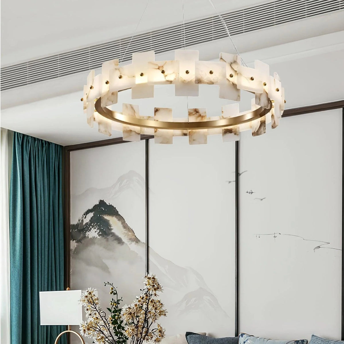 Alabaster Halo Chandelier - Pre Order