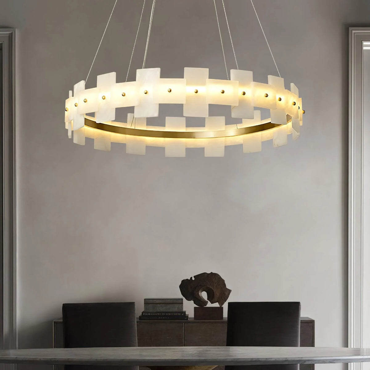 Alabaster Halo Chandelier - Pre Order