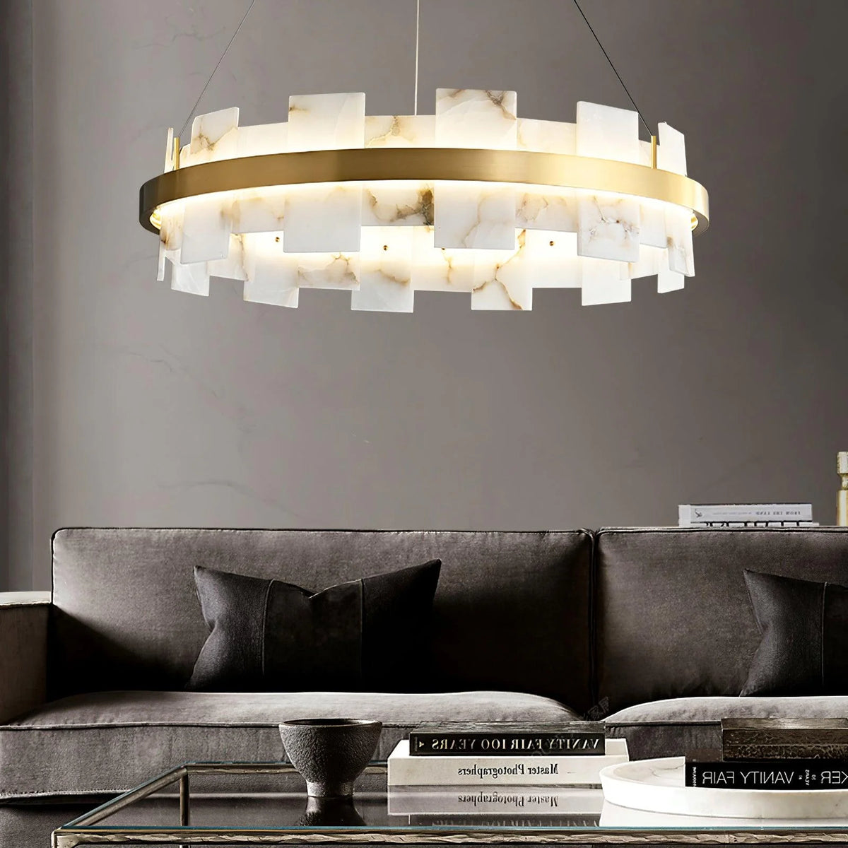 Alabaster Halo Chandelier - Pre Order