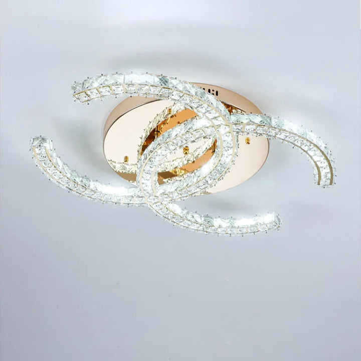 Chantale Ceiling Light Flush Mount – White Light View Highlighting Modern Minimalist Design and Bright Illumination