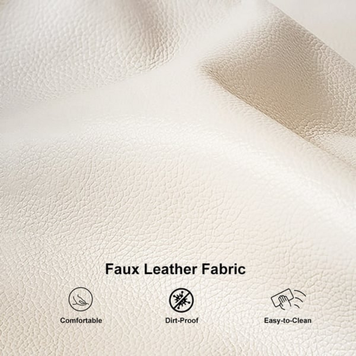 Stylish Chesterfield two-seater sofa featuring durable faux leather upholstery and tufted design