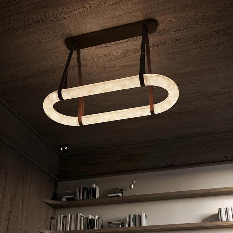 Circle Alabaster Chandelier - Pre Order