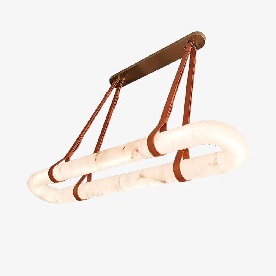 Circle Alabaster Chandelier - Pre Order