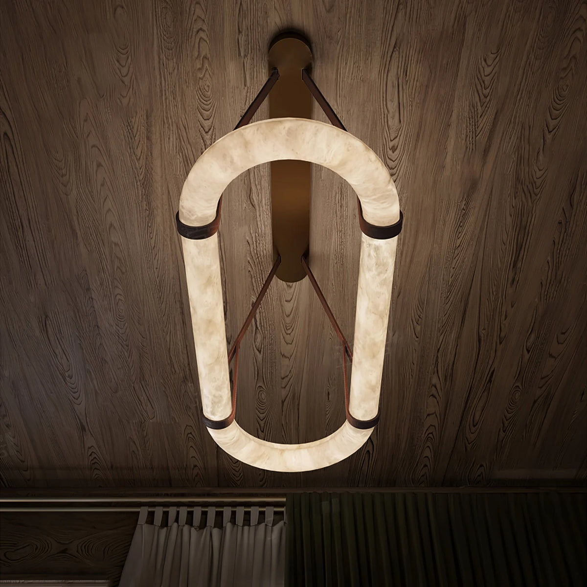 Circle Alabaster Chandelier - Pre Order