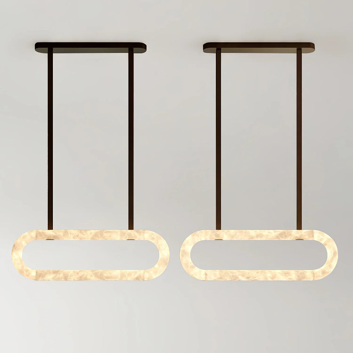 Circle Alabaster Chandelier - Pre Order