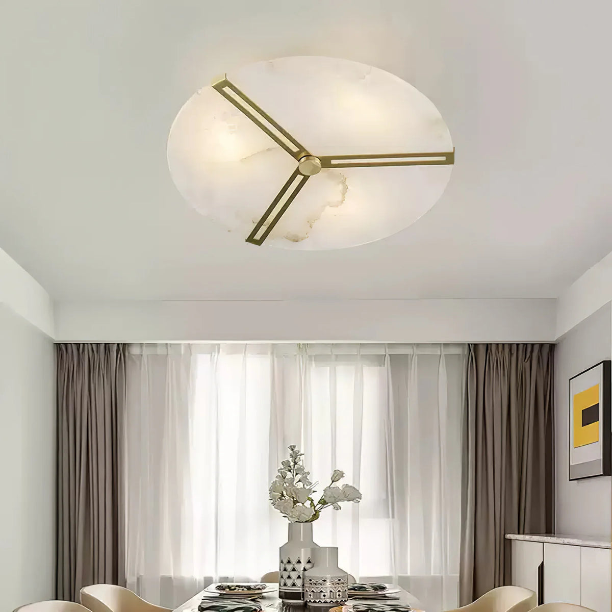 Clocks Alabaster Ceiling Light - Pre Order