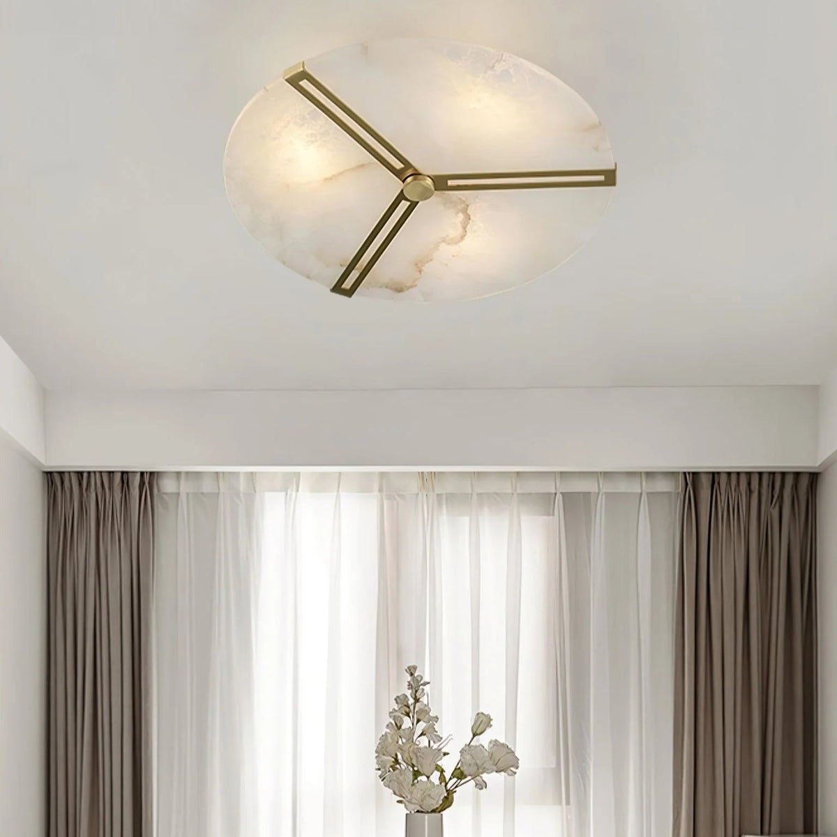 Clocks Alabaster Ceiling Light - Pre Order