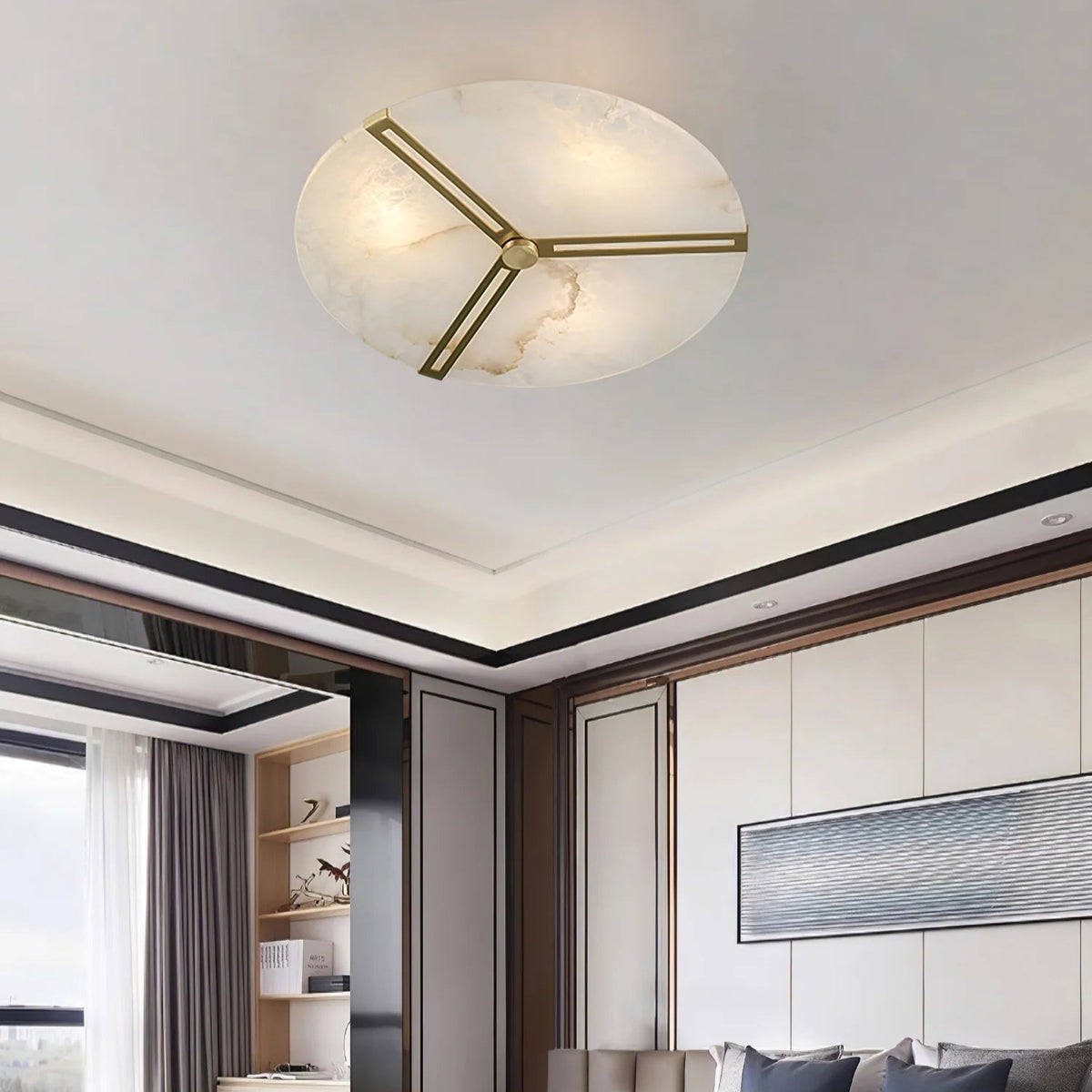 Clocks Alabaster Ceiling Light - Pre Order