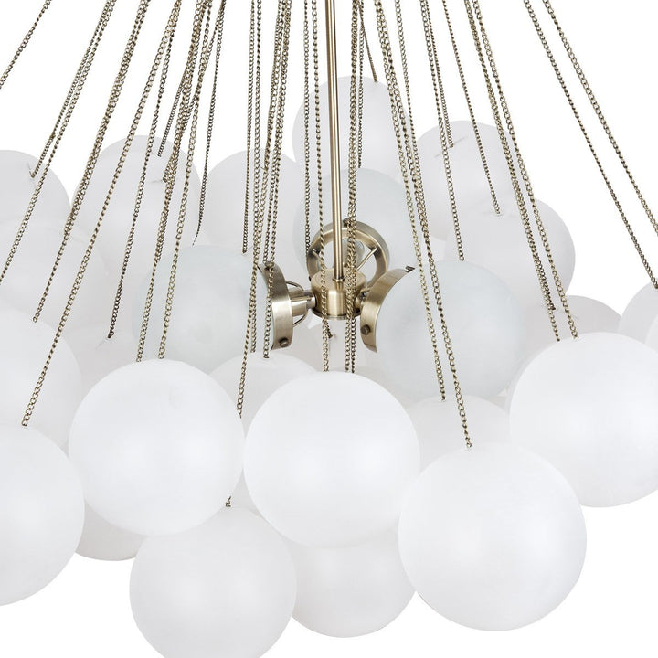 Cloud Cluster Pendant Light Custom Furniture Lighting Detail – close-up of pendant light showcasing clustered cloud shapes with soft diffused illumination and modern design.