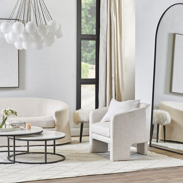 Cloud Cluster Pendant Light Custom Furniture Lighting – elegant pendant light installed in living room, featuring soft cloud-like shapes creating a modern and cozy atmosphere.