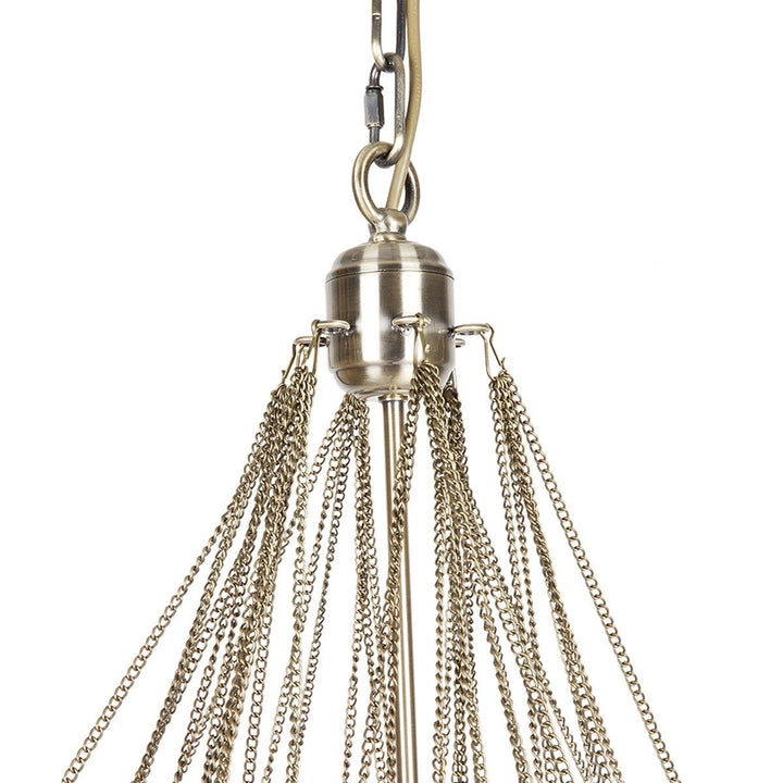 Cloud Cluster Pendant Light – close-up of metal lock hanging mechanism with sturdy design.