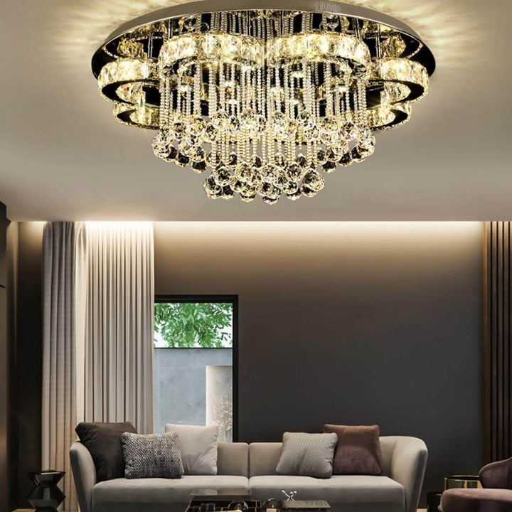 Clouds chandelier light on above dining table, modern elegant interior setup in Australia home