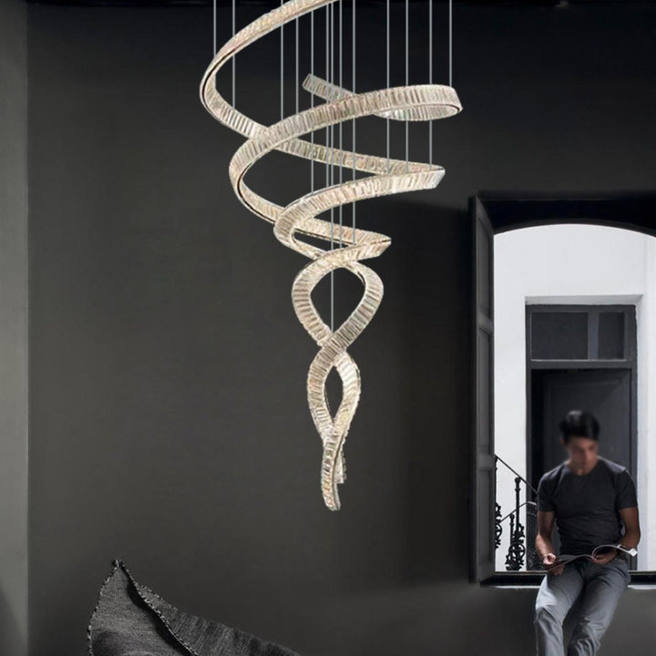Constellation chandelier light hanging in Australia, featuring a starry design that adds modern elegance and radiant charm