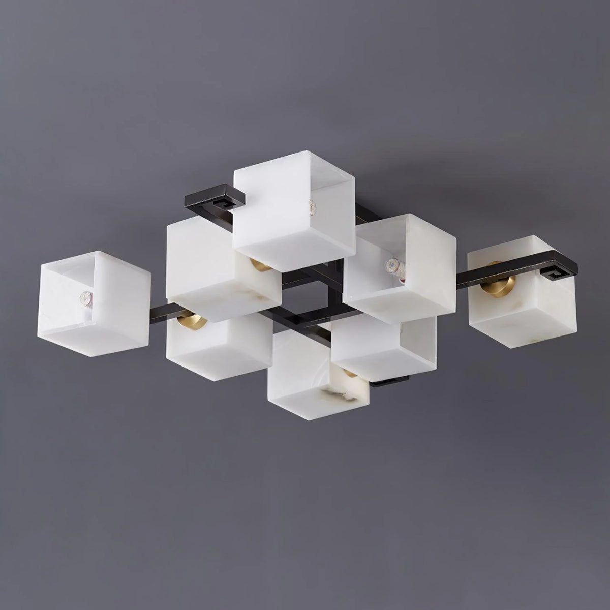 Cubist Alabaster Cluster Ceiling Lamp - Pre Order