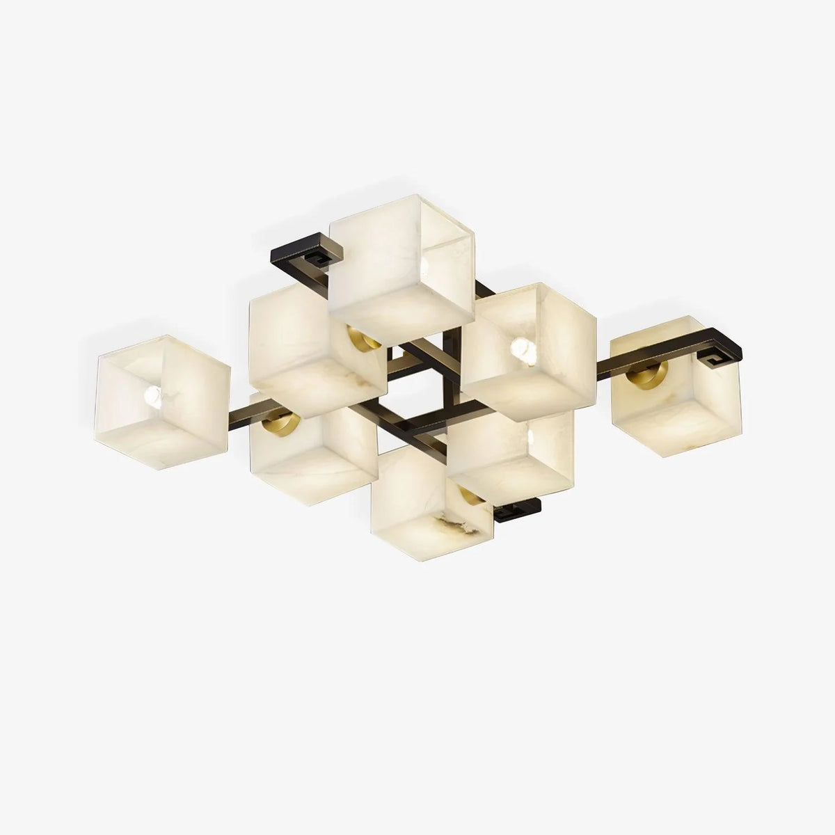 Cubist Alabaster Cluster Ceiling Lamp - Pre Order
