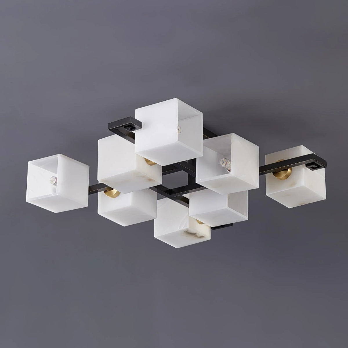 Cubist Alabaster Cluster Ceiling Lamp - Pre Order