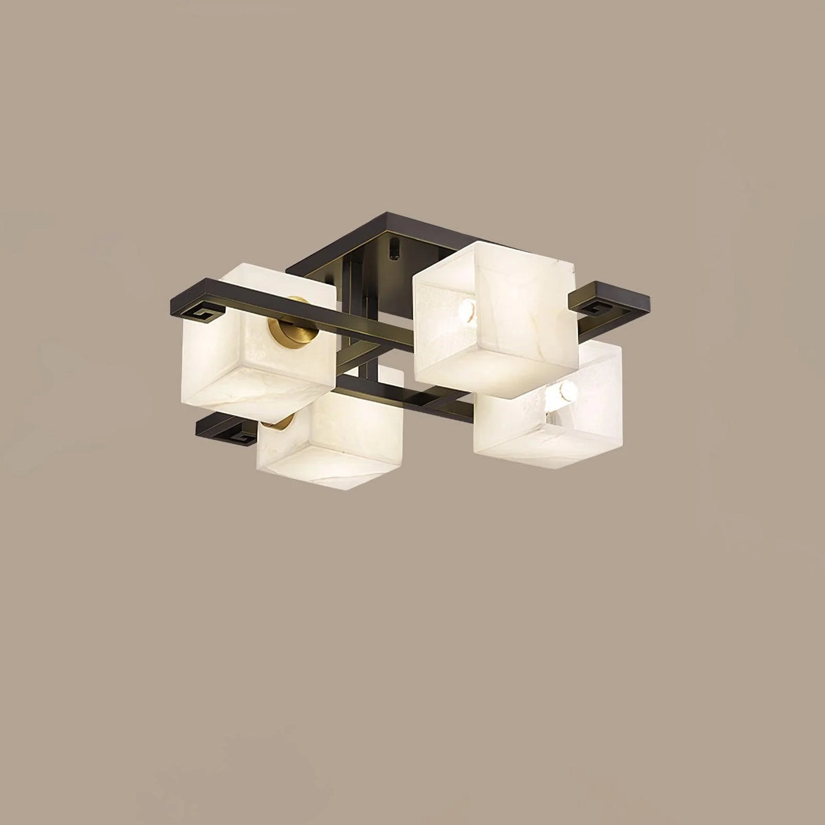 Cubist Alabaster Cluster Ceiling Lamp - Pre Order