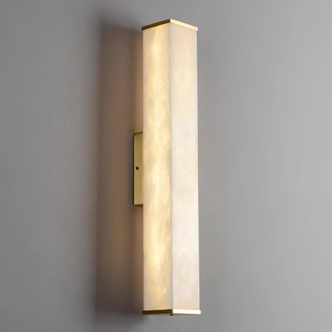 Cuboid Alabaster Wall Light - Pre Order