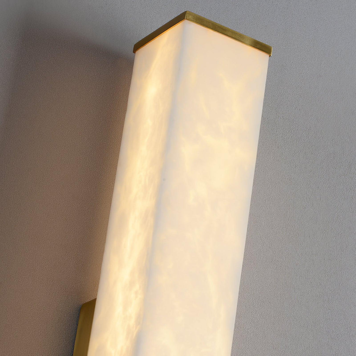 Cuboid Alabaster Wall Light - Pre Order
