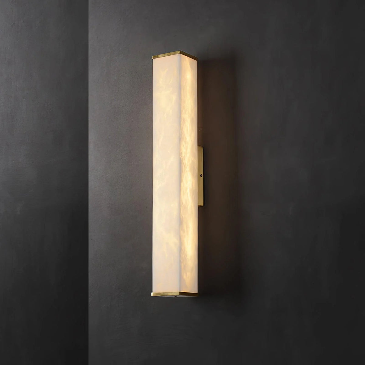 Cuboid Alabaster Wall Light - Pre Order