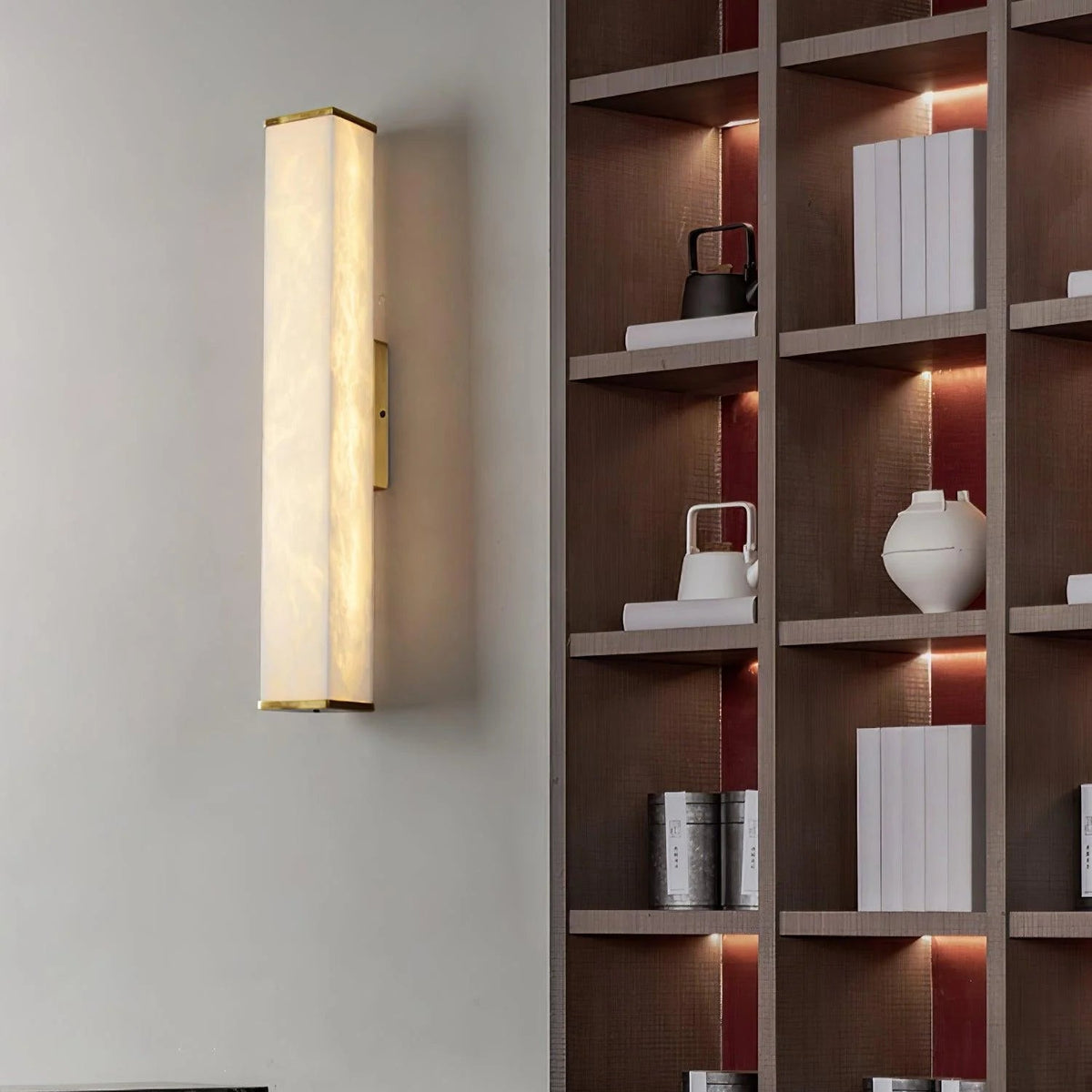 Cuboid Alabaster Wall Light - Pre Order