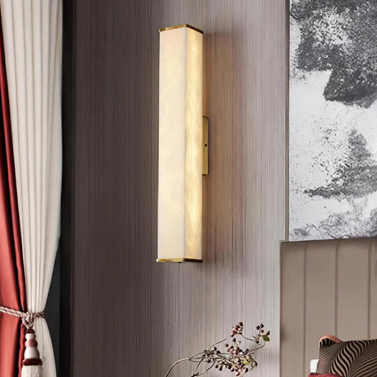 Cuboid Alabaster Wall Light - Pre Order
