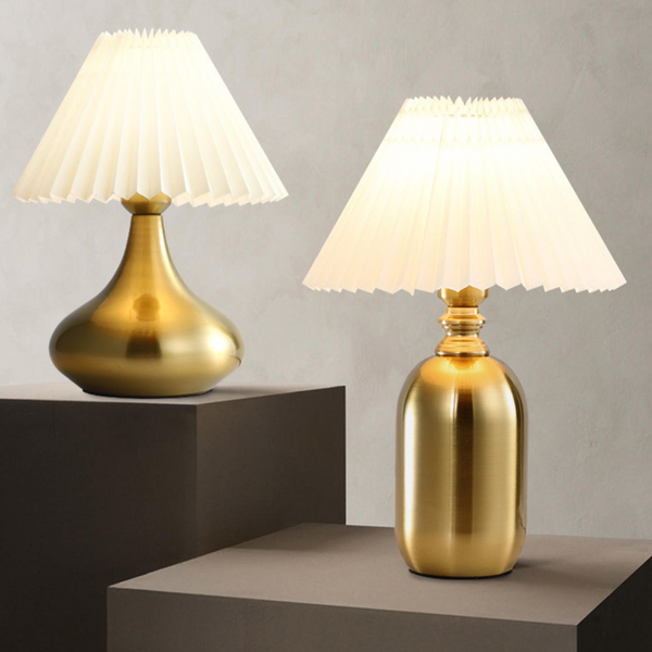 Cylinder-based metal modern bedside lamp with sleek contemporary design