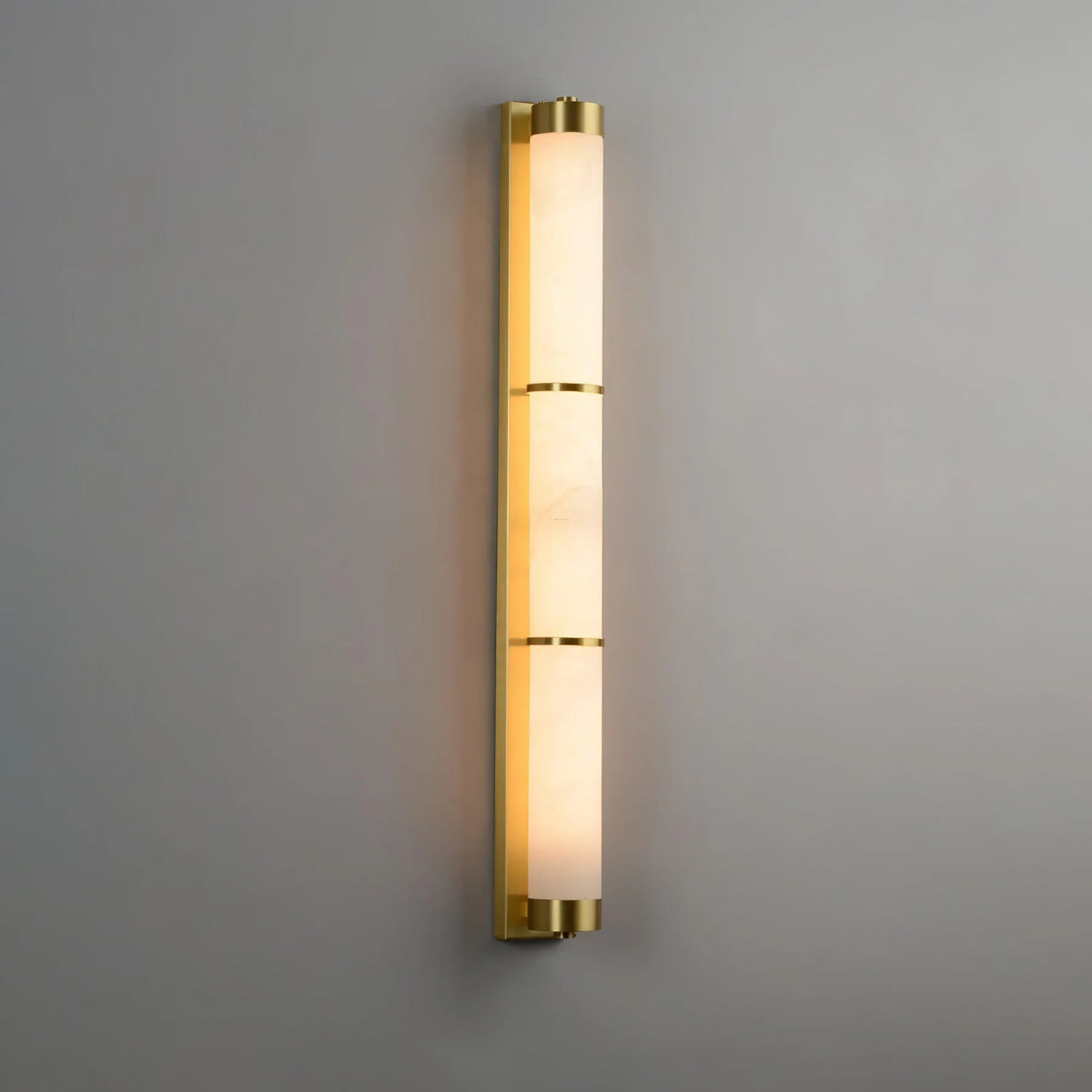 Cylindra Alabaster Brass Wall Light - Pre Order