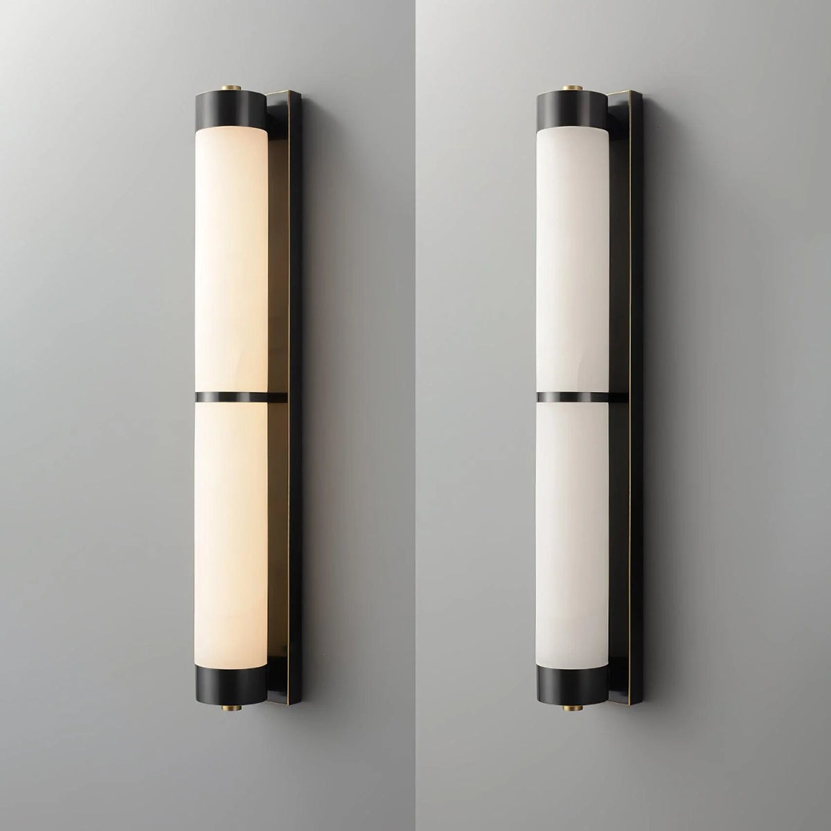 Cylindra Alabaster Brass Wall Light - Pre Order