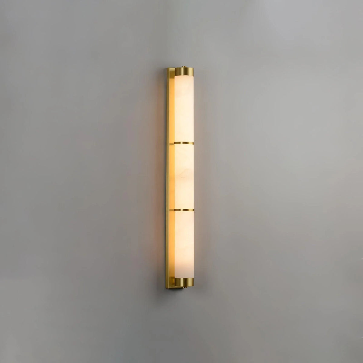 Cylindra Alabaster Brass Wall Light - Pre Order