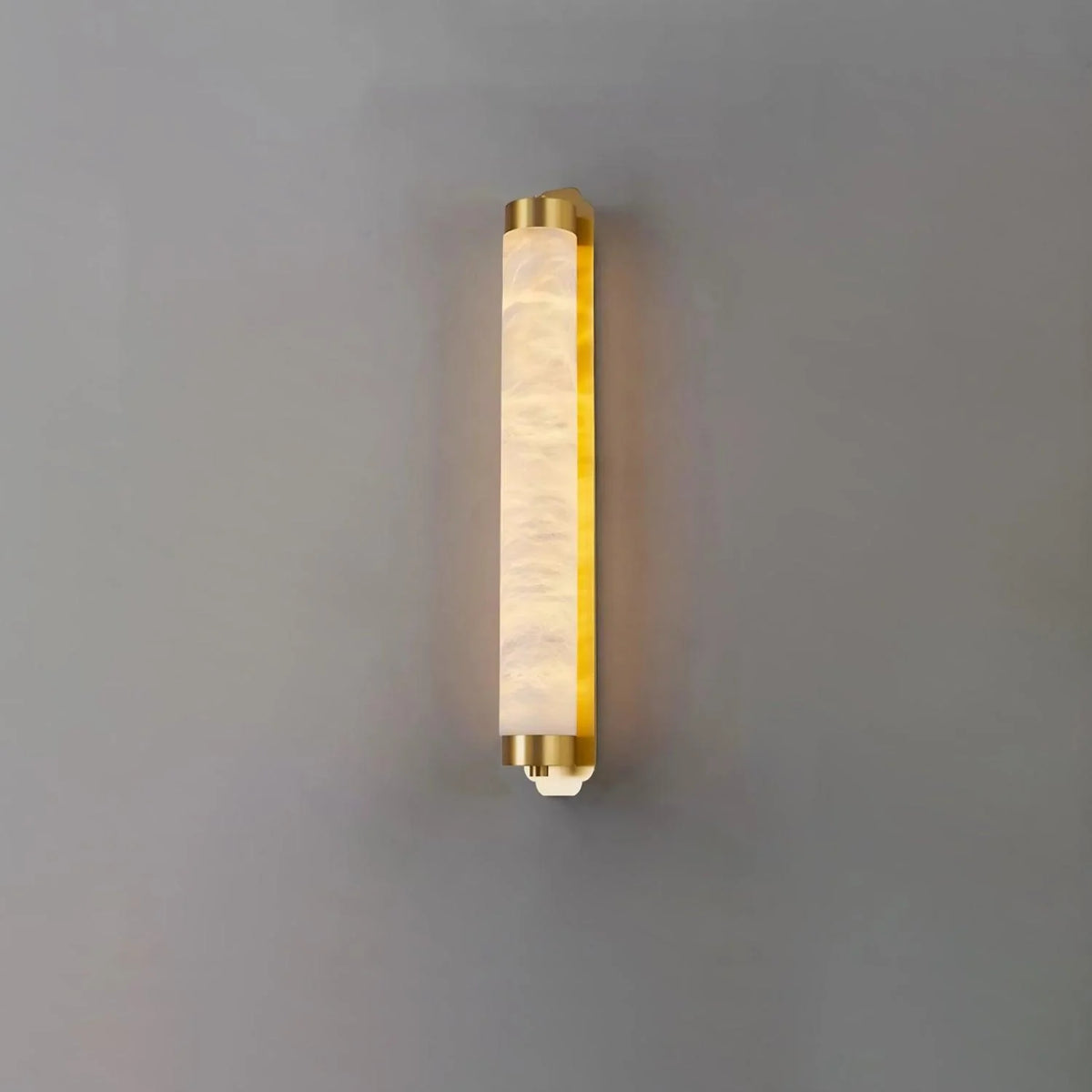 Cylindra Alabaster Brass Wall Light - Pre Order