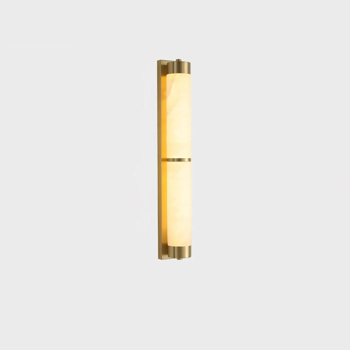 Cylindra Alabaster Brass Wall Light - Pre Order