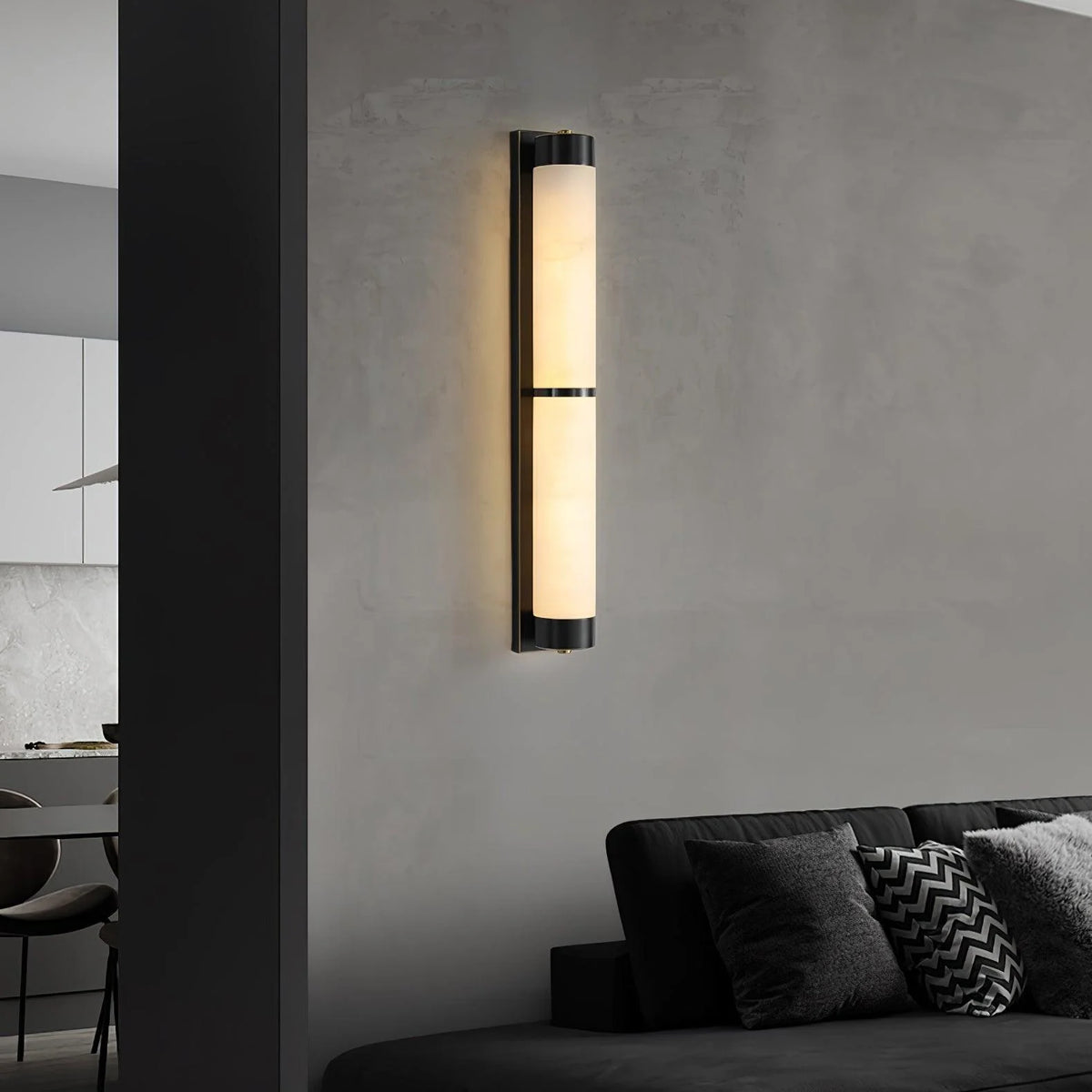 Cylindra Alabaster Brass Wall Light - Pre Order