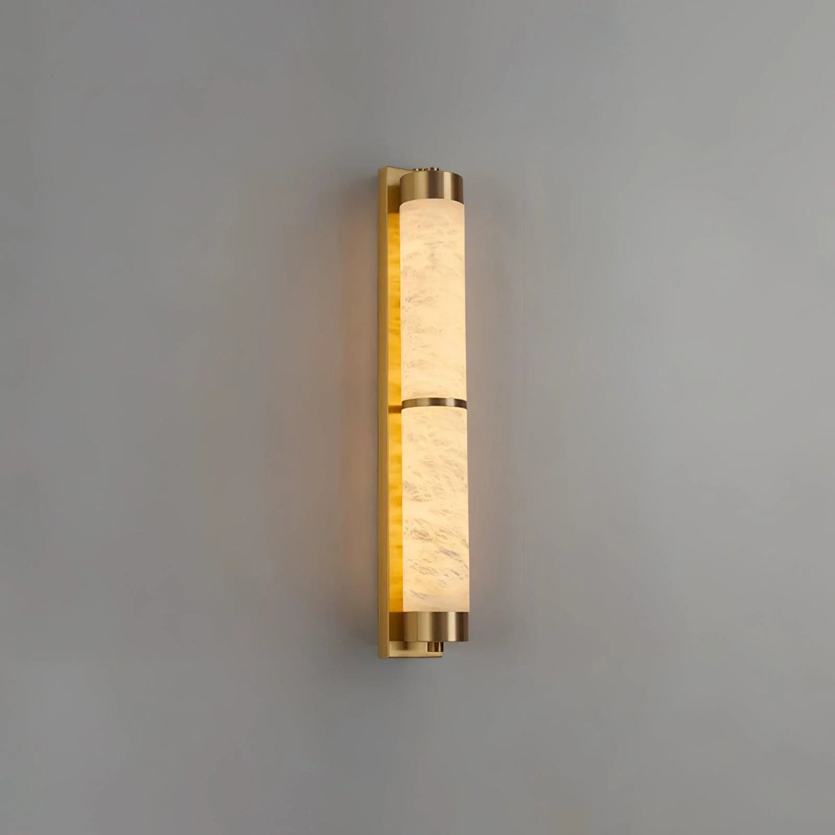 Cylindra Alabaster Brass Wall Light - Pre Order