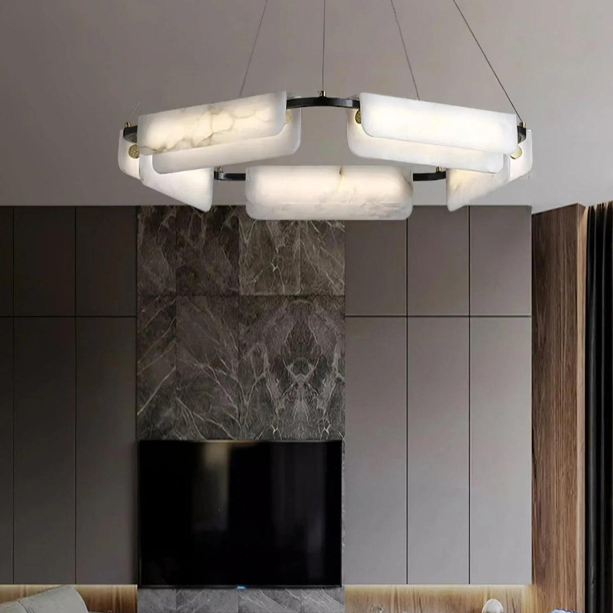 Delia Alabaster Chandelier - Pre Order