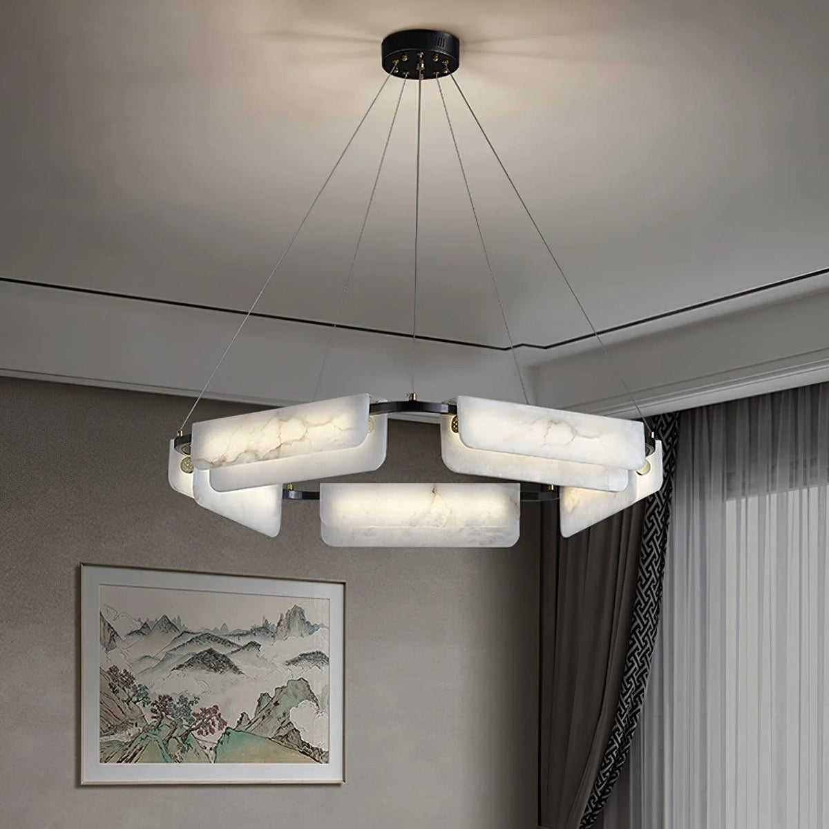 Delia Alabaster Chandelier - Pre Order
