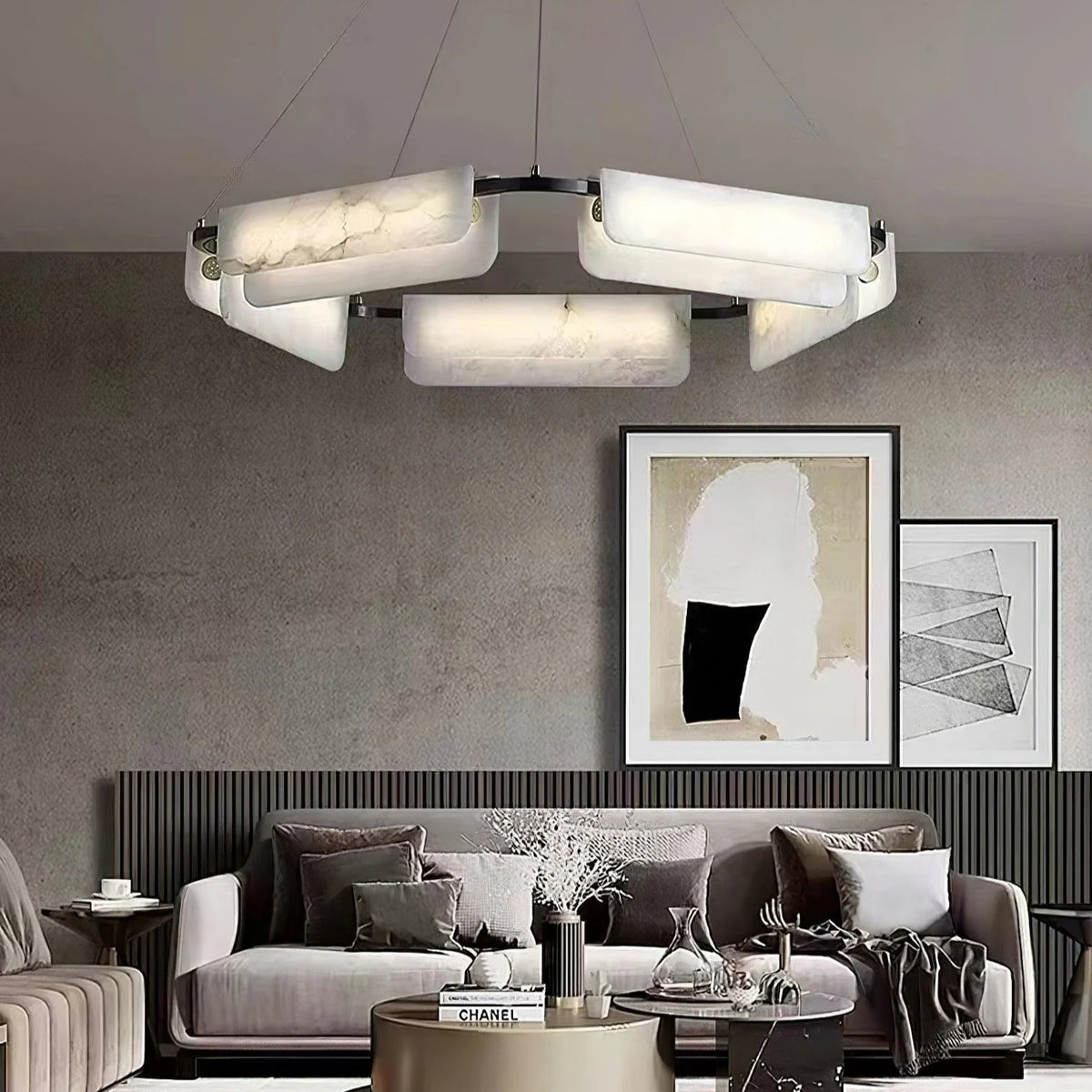 Delia Alabaster Chandelier - Pre Order
